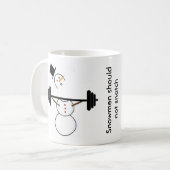 雪だるまはコップを強奪するべきではないです コーヒーマグカップ (正面左)