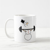 雪だるまはコップを強奪するべきではないです コーヒーマグカップ (左)