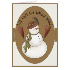 雪だるまはスノーグリーティングカードなしでは生きられない