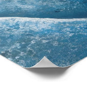 雪だるまはボートの上でパドルを漕ぐ ポスター (角)