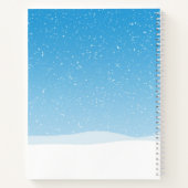 雪だるまは冬が私のジャムだと言う ノートブック (裏面)