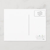 雪だるまは幸せな休日を望みます シーズンポストカード (裏面)