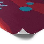 雪だるまは日本で着物を着る ポスター (角)