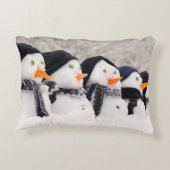 雪だるまは続けて閉まります アクセントクッション (裏面)