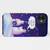 雪だるまは豆を食べません Case-Mate iPhoneケース (裏面(横))