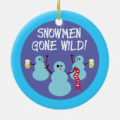 雪だるまは野生 セラミックオーナメント (裏面)