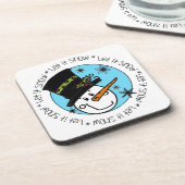 雪だるまは雪を降らせる コースター (左側)