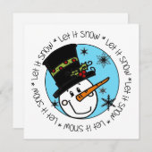 雪だるまは雪を降らせる シーズンカード (正面/裏面)