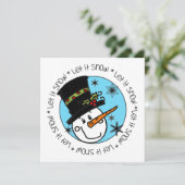 雪だるまは雪を降らせる シーズンカード (スタンド正面)