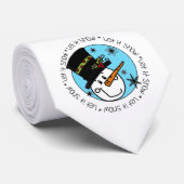 雪だるまは雪を降らせる ネクタイ (ロール)