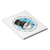 雪だるまは雪を降らせる ノートパッド (アングル)