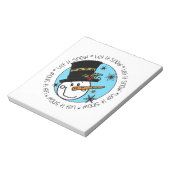 雪だるまは雪を降らせる ノートパッド (回転)