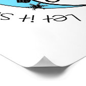 雪だるまは雪を降らせる ポスター (角)