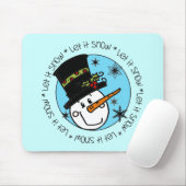 雪だるまは雪を降らせる マウスパッド (マウス)