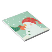 雪だるまぶら下がったは木にオーナメントがある ノートパッド (アングル)