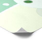 雪だるまぶら下がったは木にオーナメントがある ポスター (角)