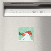 雪だるまぶら下がったは木にオーナメントがある マグネット (インサイチュ (食洗機))