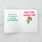 **雪だるまもホホホと笑える** カード (内部)