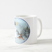 雪だるまを作ろう コーヒーマグカップ (正面右)