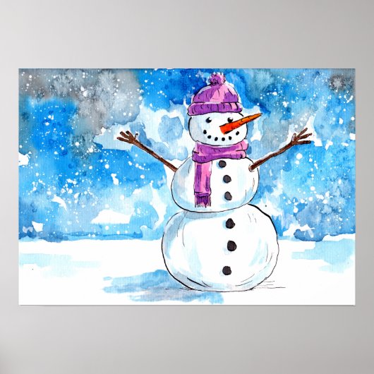 雪だるまを作ろう ポスター (正面)