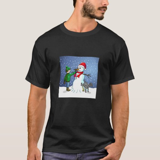 雪だるまを作ろう Tシャツ (正面)