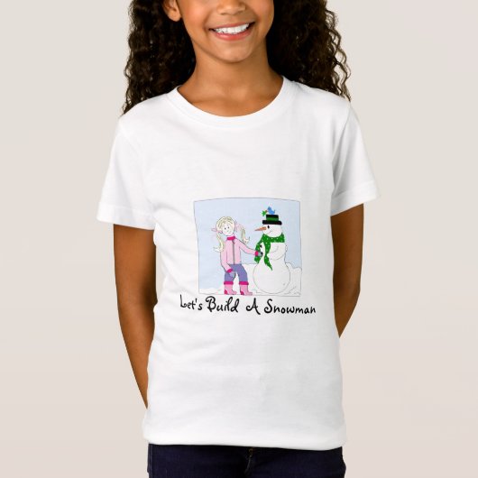 雪だるまを作ろう Tシャツ (正面)