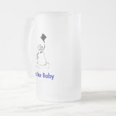 雪だるまアイスアイスベビー フロストグラスビールジョッキ (正面左)