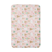 雪だるまアイスクリームコーンクリスマスパターン バスマット (正面縦)