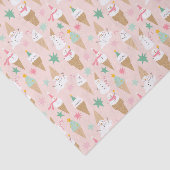 雪だるまアイスクリームコーンクリスマスパターン 薄葉紙 (詳細)