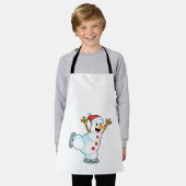 雪だるまアットアイススケートで滑るとアイススケート.PNG エプロン (着用した状態)