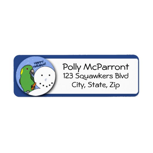 雪だるまイエローナップアマゾン ラベル (正面)