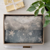 雪だるまイラストレーション素朴デクページ 薄葉紙 (ギフト)