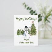 雪だるまインパインツリーズグリーツザシーズンホリデイCa シーズンカード (スタンド正面)