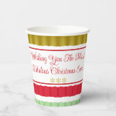 雪だるまインフェスティバルホリデーカラー 紙コップ (左)