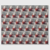 雪だるまインホットチョコレート ラッピングペーパー (フラット)