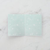 雪だるまインメドウクリスマスクリスマスホリデイ シーズンカード (内部)