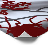 雪だるまイン不気味なホリデーフォレスト ポスター (角)