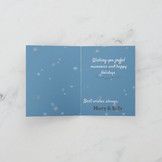 雪だるまインJARスノーフレークスブルー シーズンカード (内部)