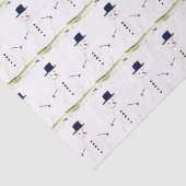 雪だるまウィンターホリデークリスマスギフトレトロヴィンテージティ 薄葉紙 (詳細)