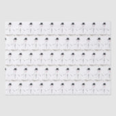 雪だるまウィンターホリデークリスマスギフトレトロヴィンテージ 薄葉紙 (正面)