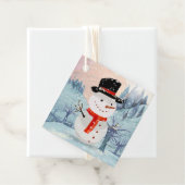 雪だるまウィンターホリデーズ |クリスマス フェイバータグ (インサイチュ)