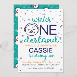 雪だるまウィンターワンダーランド招待状 招待状