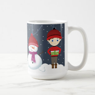 雪だるまウィンターワンダーランド コーヒーマグカップ