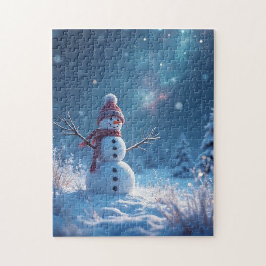 雪だるまウィンターワンダーランド ジグソーパズル (縦)