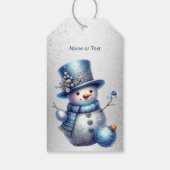 雪だるまエレガントクリスマス ギフトタグ (裏面)