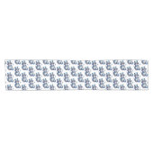 雪だるまエレガントクリスマス ショートテーブルランナー (横)