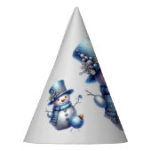 雪だるまエレガントクリスマス パーティーハット (左)