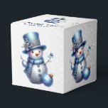雪だるまエレガントクリスマス フェイバーボックス<br><div class="desc">雪だるまのエレガントクリスマス冬の休日のお気に入りボックス。美ユニークしいスタイリッシュデザイン簡単パーソナライズされた。フォントスタイル、サイズ、色を変更できる。一致する項目が使用可能。</div>