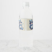 雪だるまエレガントクリスマス ペットボトルラベル (裏面)