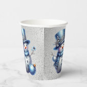 雪だるまエレガントクリスマス 紙コップ (右)